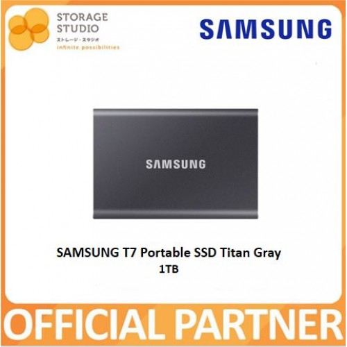 SAMSUNG T7 Portable SSD, TITAN GRAY